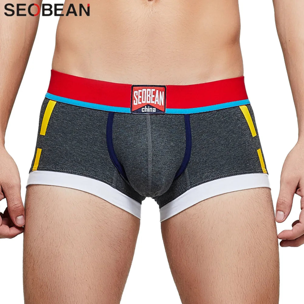 Men's Cotton Stretch Boxer Briefs