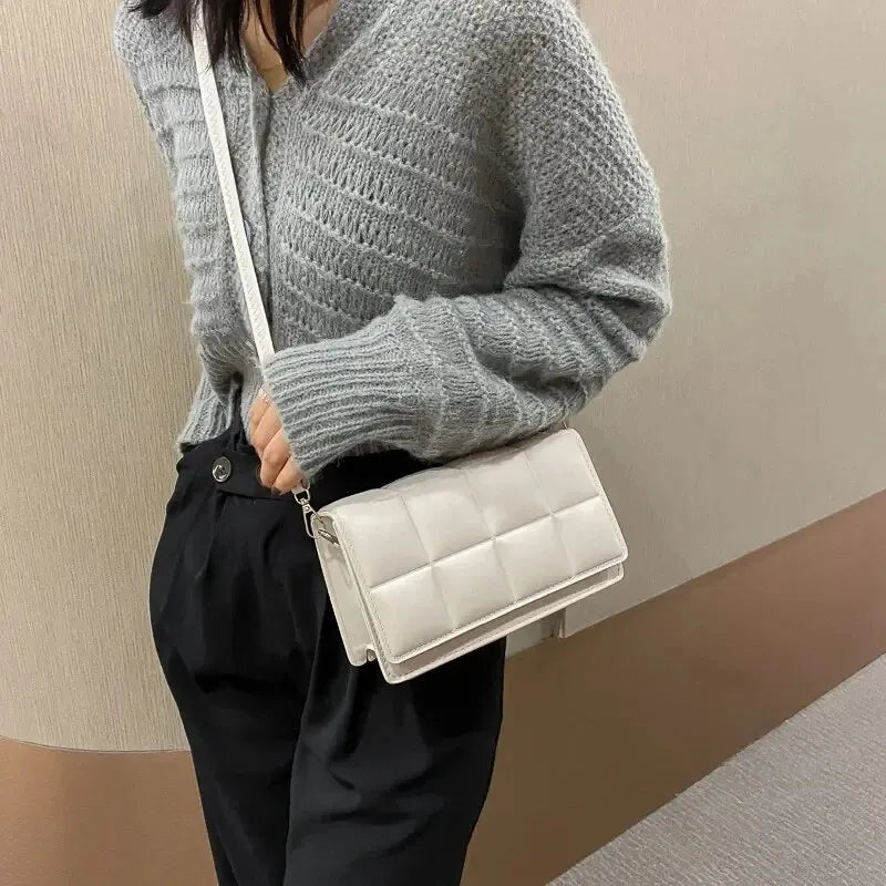 Designer PU Leather Crossbody Shoulder Handbag