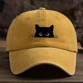 Unisex Cat Print Adjustable Baseball Cap