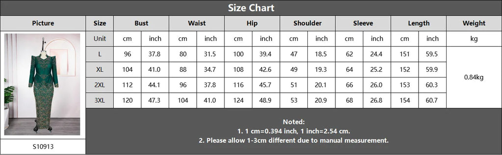 Luxury Long Sleeve Bodycon Evening Gown