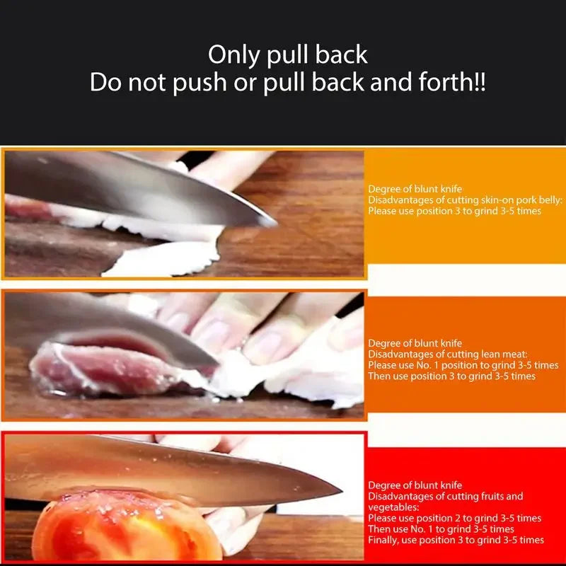 4 - Stage portable kitchen knife sharpener
