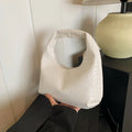Woven Embossed PU Leather Hobo Shoulder Bag