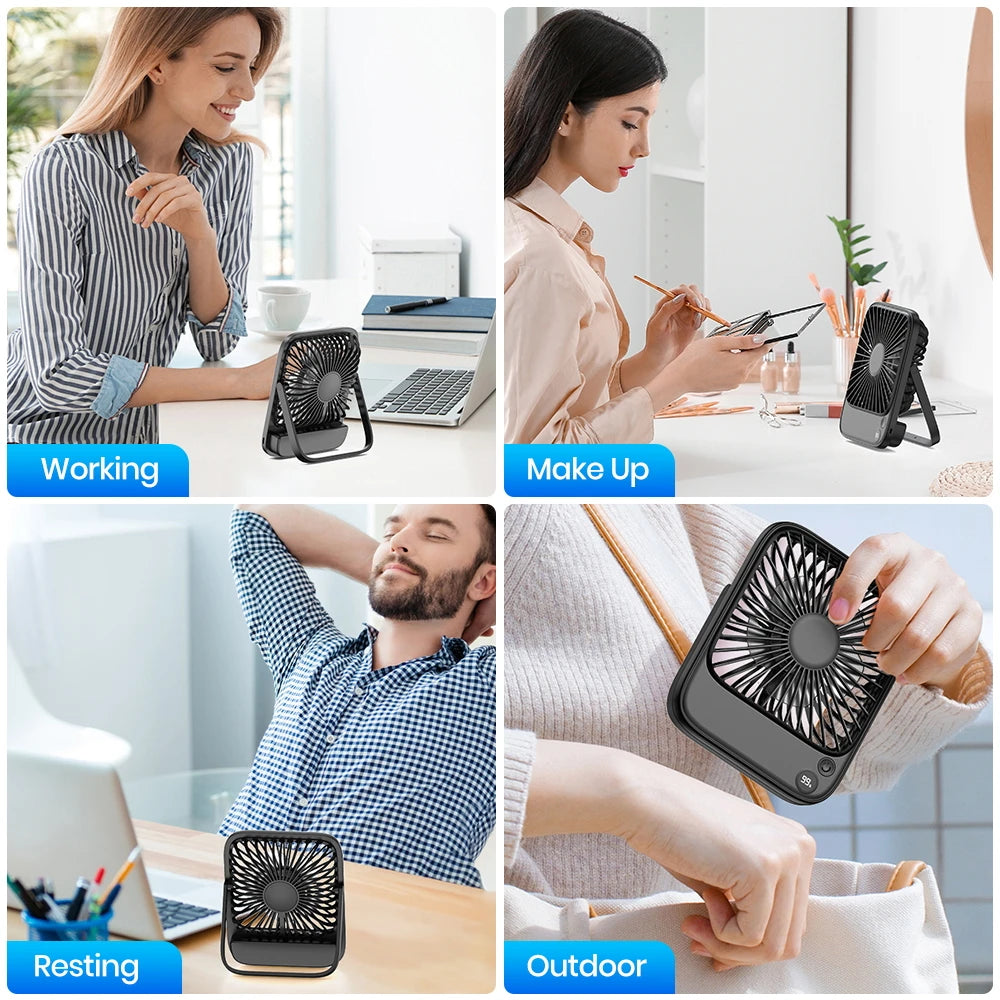 Rechargeable Portable Mini Desk Fan