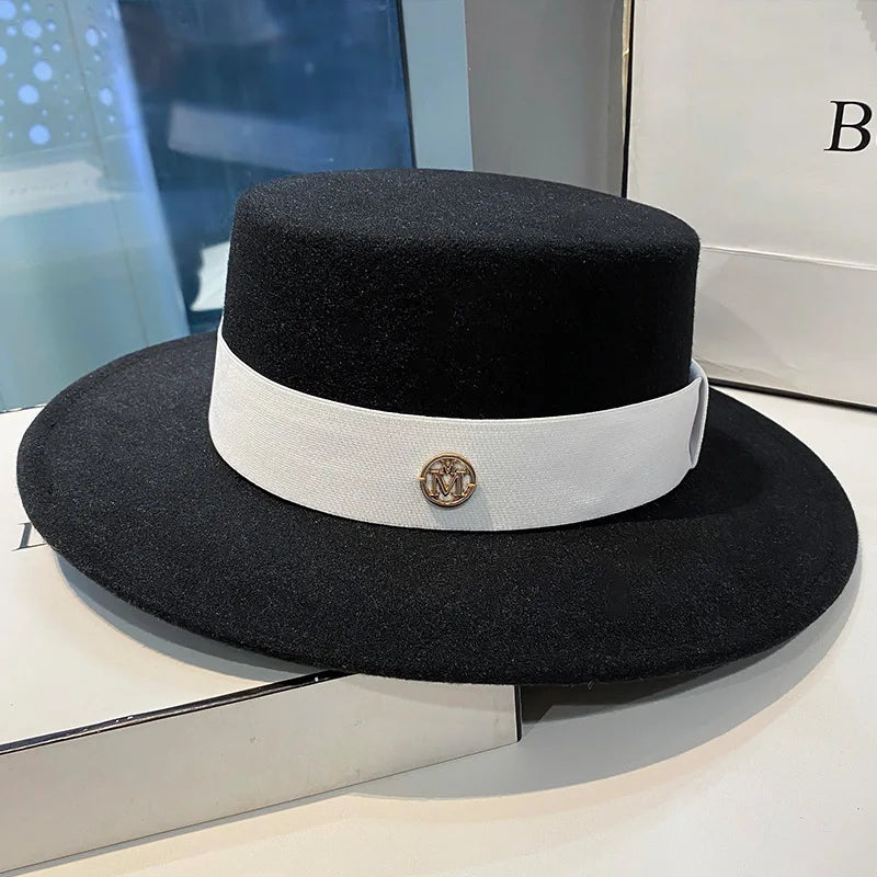 Unisex Panama Fedora Ribbon Band Hat