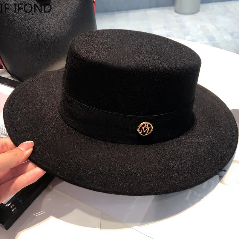 Unisex Panama Fedora Ribbon Band Hat
