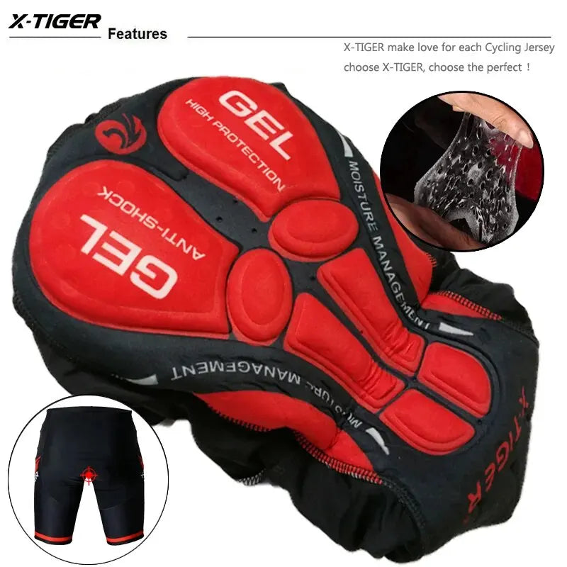 Gel Pad Cycling Shorts — MTB & Road Bike