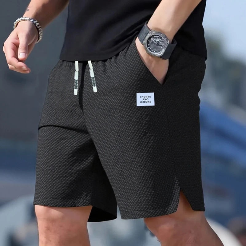 Men's Textured Casual Sports Shorts