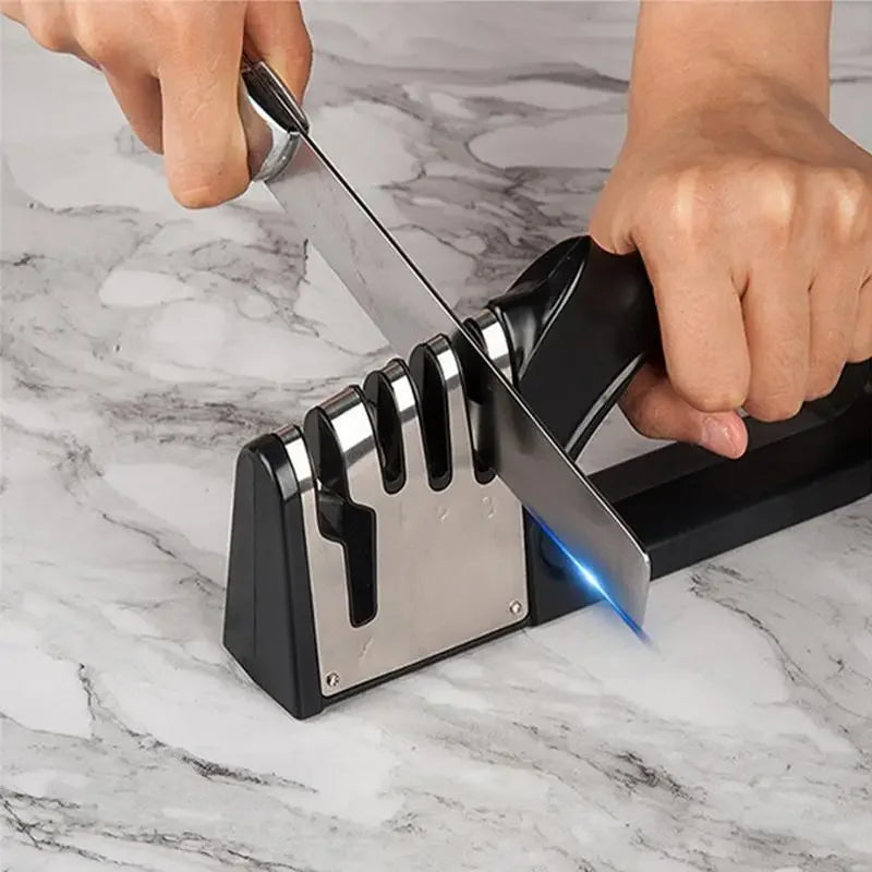 4 - Stage portable kitchen knife sharpener