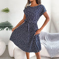 Floral Pleated A-Line Maxi Dress