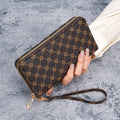 Printed Large Capacity Long Wallet Clutch