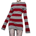 Strpe Boat Neck Bodycon Mini Dress