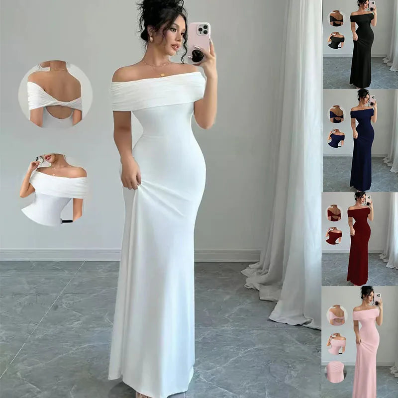 Off- Shoulder Bandage Bodycon Mini Dress