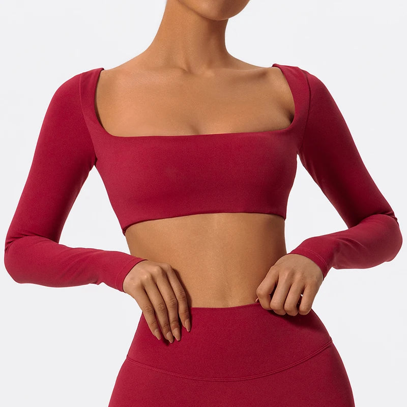Long Sleeve Gym & Yoga Workout Top