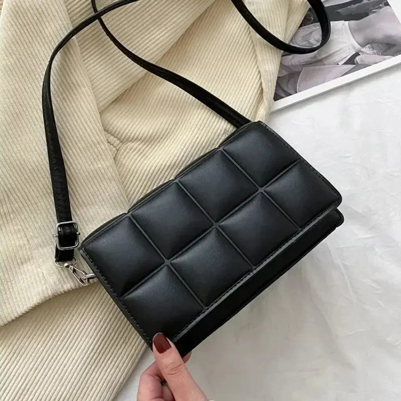 Designer PU Leather Crossbody Shoulder Handbag