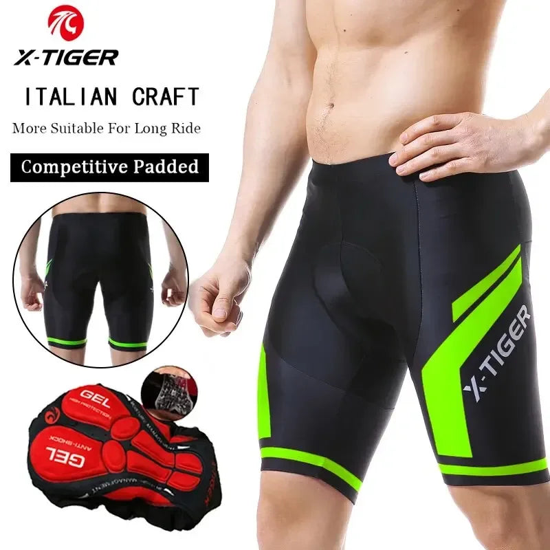 Gel Pad Cycling Shorts — MTB & Road Bike