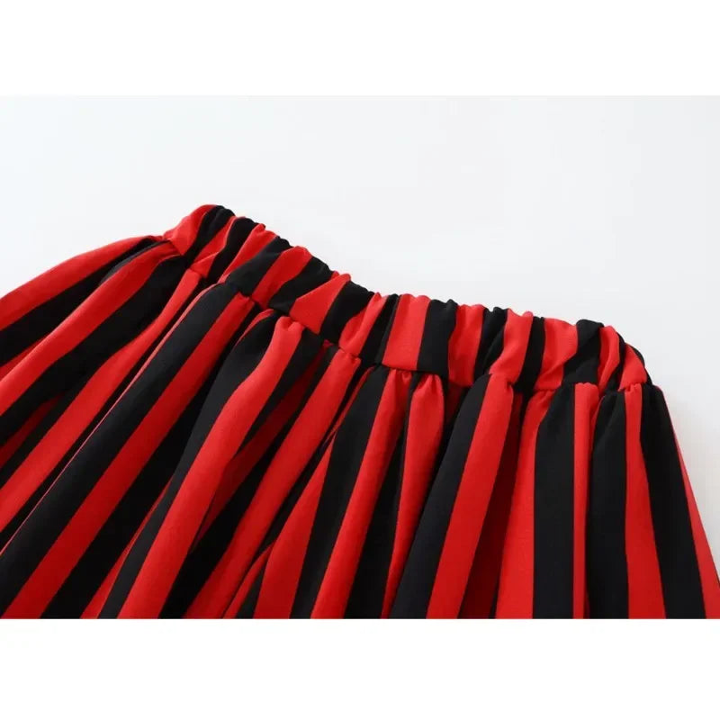 Striped Pirate Captain Costume Dress
