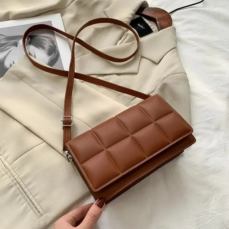 Designer PU Leather Crossbody Shoulder Handbag