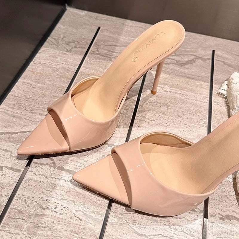 Peep-Toe Stiletto Heel Dress Sandals