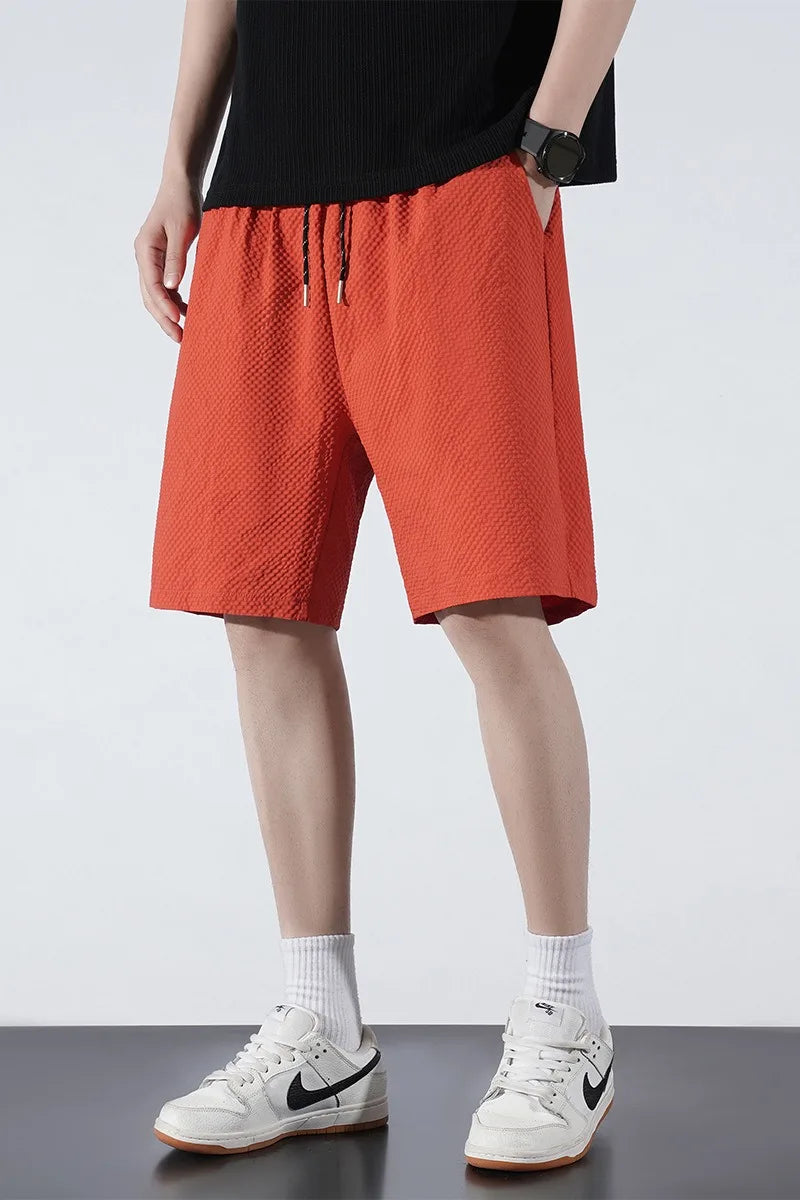 Men's Textured Casual Sports Shorts