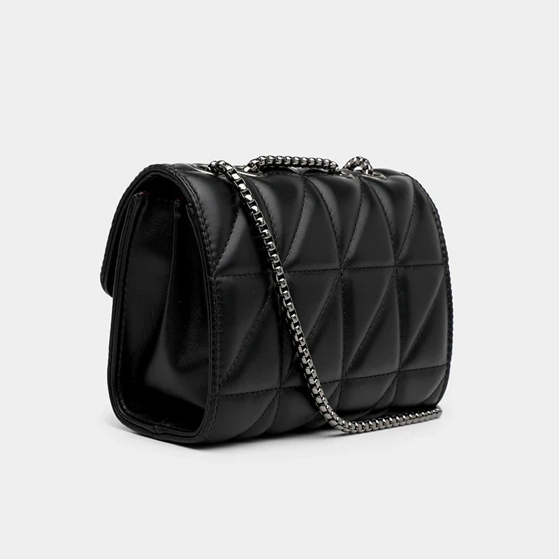 Luxury Leather Chain Crossbody Shoulder Bag