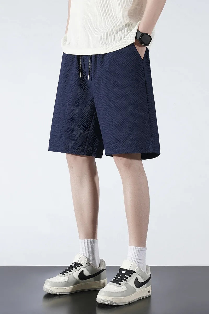 Men's Textured Casual Sports Shorts
