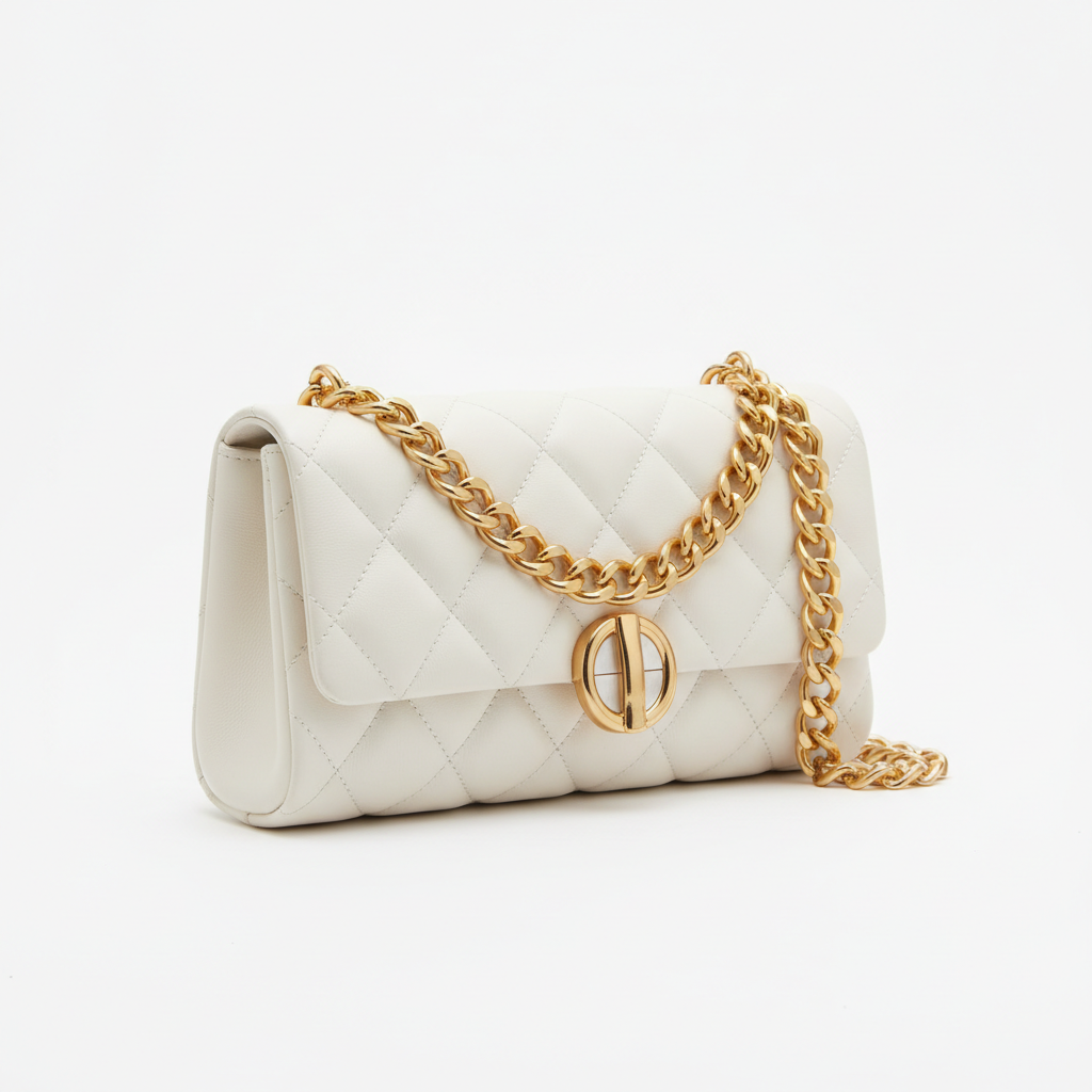 Quilted Chain Strap Clutch